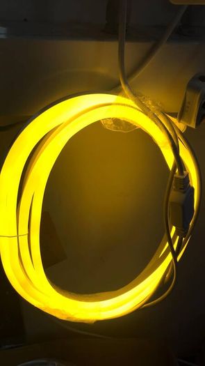 Amber Flexi Neon LED Light 3 Meters