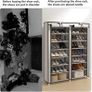 7 Tier Shoe Rack Storage Organiser with Big Capacity,Double Row Shoe Cabinet,Shelf,Closet with Nonwoven Fabric Cover MULTIPLE COLOURS AVAILABLE (FREE SHIPPING) Image 7