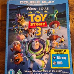 "Toy Story 3" Blu-ray - Double Play, 2 Disc Blu-ray and DVD - free standard postage