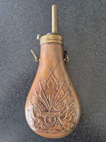 US Cival war Copper Powder Flask