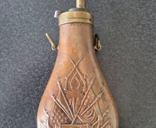 US Cival war Copper Powder Flask
