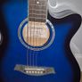 World Rhythm Blue Burst Acoustic Guitar (Model WR-205) Image 2