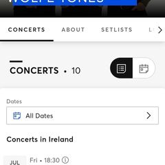 The Wolfe Tones Standing Tickets