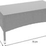 A Set of 4 Wicker Garden Furniture Lounge Coffee Table Rattan Furniture Set Image 7