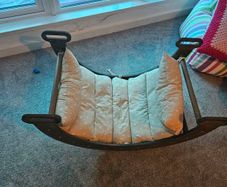 Wooden Arch Rocker Perfect Condition With Cushion