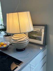 Large oversize lamp and shade