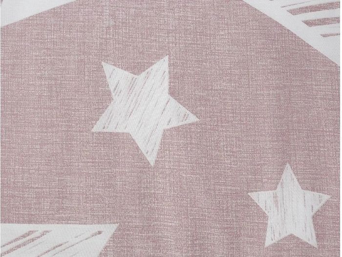 Kids Super Star Duvet Cover Set Single | Blush Pink Star Bedding Set with Pillowcase | Soft Polycotton Reversible Bed Set for Boys & Girls Bedroom