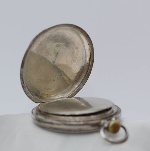 Vintage Bordeaux  Gents Mechanical  Silver Pocket Watch