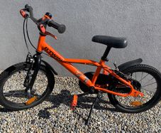 Orange kids bike
