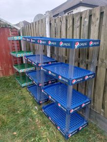 pepsi storage shelves