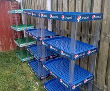 pepsi storage shelves