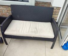 Rattan 2 seater outdoor chair