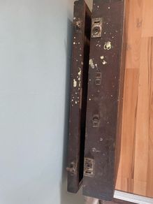 antique wooden suitcase