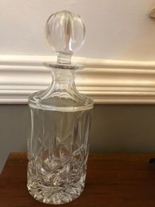 crystal glass decanter