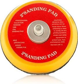 GLASS POLISH 12708 Dual Action Backing Pad with with Hook & Loop, DA Polisher & Sander Pad | 1/4''-20 | 50 mm