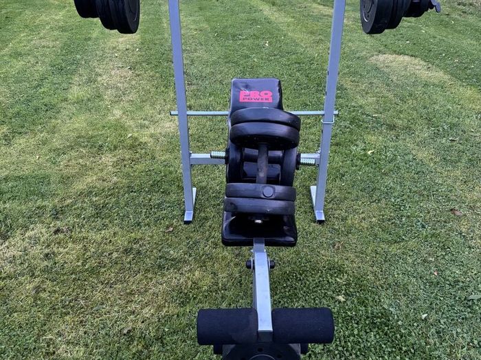 Bench set and weights