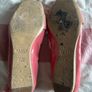 Bally coral pink patent leather square toe ballerina driving shoes EU40 Image 8
