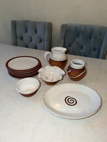 New Stephen Pearce Pottery Handmade Tableware Set