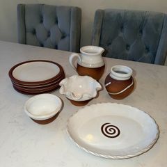 New Stephen Pearce Pottery Handmade Tableware Set