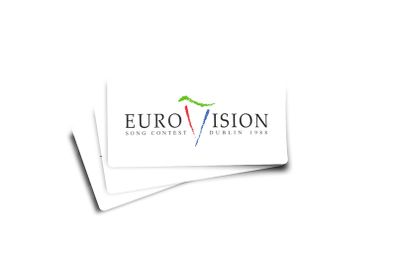 Eurovision 1988 Dublin Glossy Stickers 3-Pack