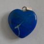 Pendant- Charm - Lapis Lazuli - Heart Image 2