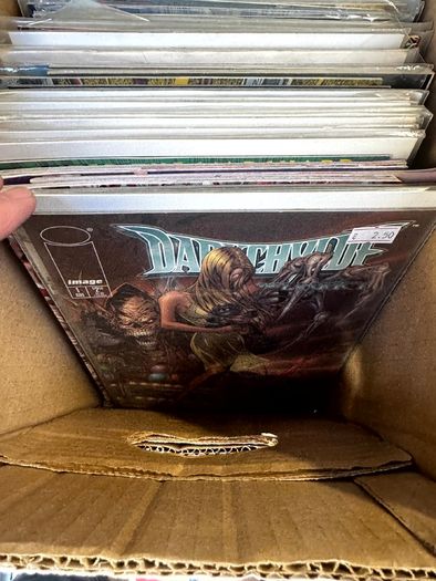 Image & Top Cow Long Comic Box w 320 comics for Sale