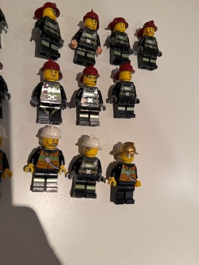 lego firemen minifigures x 13