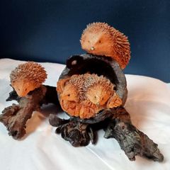 Bowbrook Studios Hedgehogs Family Ornament