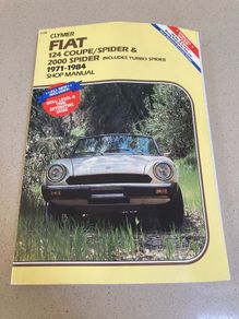 Fiat 124 Spider Coupe 1971 to 1984 Clymer Shop Manual