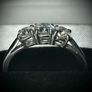 Natural Diamond Ring in Platinum Image 2