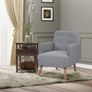 Upholstered Armchair, Grey Image 9