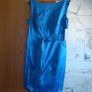 Karen Millen satin royal blue dress for wedding evening cocktail party occasion 16 New 225 e Image 3