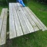 large garden bench and table Image 9