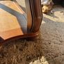 Solid maghoney 2 tier coffee table. Heavy piece Image 3