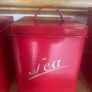 Vintage style bread & biscuit tins with tea, coffee & sugar tins Image 5