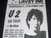 U2 Concert Poster Lavey Inn Cavan 1980 A3 Size Repro