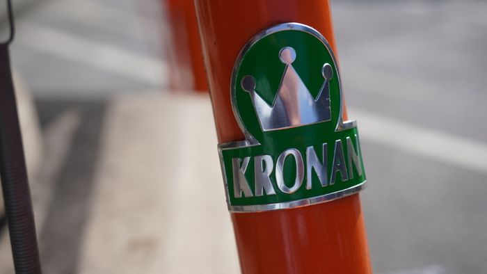 Vintage Orange Kronan Bicycle - Swedish Classic
