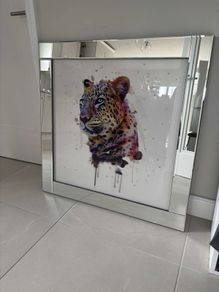 Framed leopard picture from shanleys