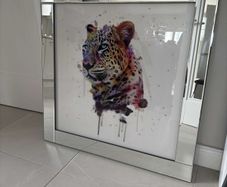 Framed leopard picture from shanleys