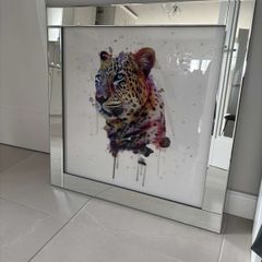 Framed leopard picture from shanleys