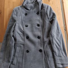 H&M Grey double breasted long jacket