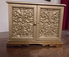 Vintage Gilded Japanese Jewellery Casket with Drawers