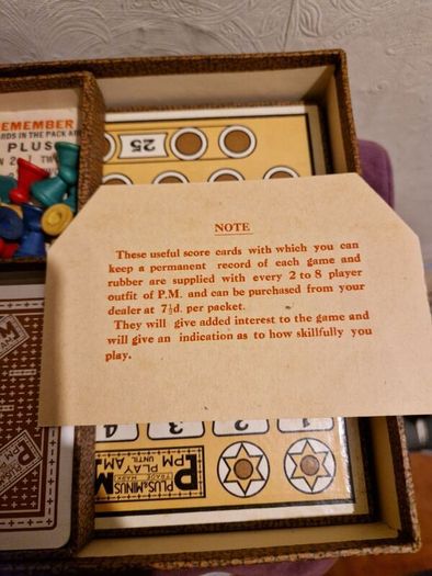 1930's Plus Minus board game - Complete