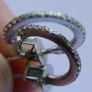 Vintage Sterling Silver 925 Hoop Studs Earrings 1,5g Image 10