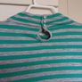 Green/Grey Stripe Top - size 14 Image 3
