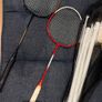 2 badminton rackets with net. Image 2