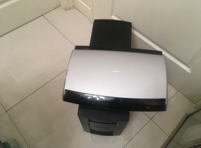 Bose  lifestyle media center and subwoofer.