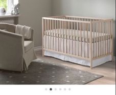 IKEA sniglar cot and baby elegance mattress