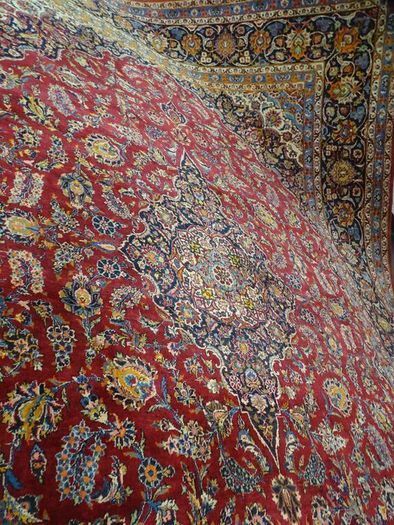 P.ersian Old Kashan Rug.4.1x2.93m (AK)