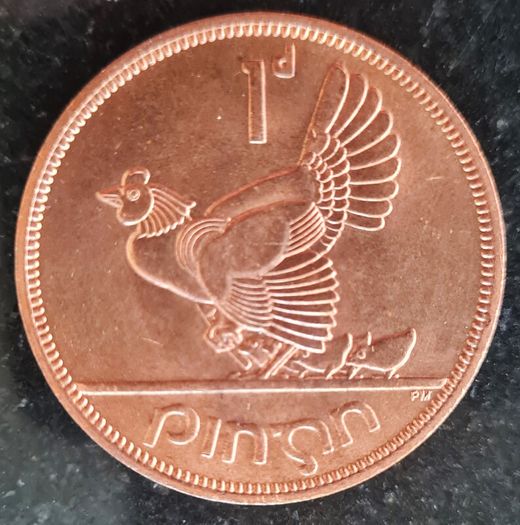 Ireland 1965 Penny coin